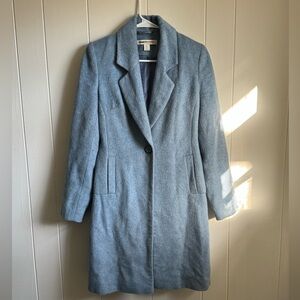 Clements Ribeiro Light BlueTrench Coat Sz 4